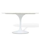 Ver imagem 2 de Mesa Saarinen Oval 137x90 cm Mármore Branco Extra Branco Extra