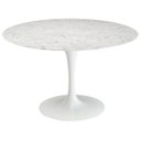 Ver imagem 1 de Mesa Saarinen Redonda 124cm Mármore Carrara Carrara