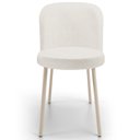 Ver imagem 3 de Kit 03 Cadeiras para Sala de Jantar Cozinha Estofada Gavi Arena L02 Linho Bege - Lyam Decor