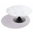 Ver imagem 1 de Mesa Saarinen Redonda 124cm Mármore Carrara Bp Carrara Base Preta