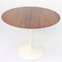 Ver imagem 2 de Mesa Saarinen Redonda 124cm Madeira Base Branca Imbuia