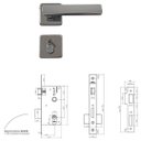 Ver imagem 2 de Fechadura Externa Arouca Verona Dama Cromada 40mm