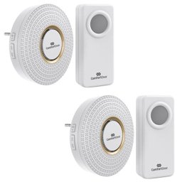 Kit com 2 Campainhas Sem Fio Wireless Bivolt ComfortDoor Branca - 1