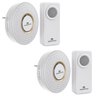 Kit com 2 Campainhas Sem Fio Wireless Bivolt ComfortDoor Branca - 1
