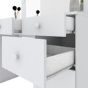 Ver imagem 5 de Penteadeira Camarim com Espelho e LED 1 Porta 4 Gavetas Happy Espresso Móveis