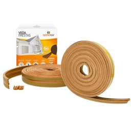 Veda Frestas Comfortdoor 4mm Porta Janela Marrom Claro - 2
