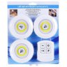 Kit 3 Lampada Luminaria Led sem Fio Controle Remoto Pilha - 2