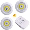 Ver imagem 1 de Kit 3 Lampada Luminaria Led sem Fio Controle Remoto Pilha
