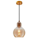 Ver imagem 1 de PENDENTE MAD/VD 1XE27 AMBAR BIVOLT NORDECOR
