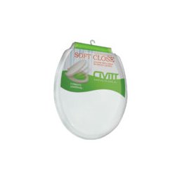 Tampa de Vaso Oval Branco C/ Amortecedor P/ Vaso Izy Deca - 3