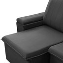 Ver imagem 6 de Sofá 3 Lugares Retrátil Reclinável para Sala 205cm Malfati F04 Veludo Grafite - Lyam Decor