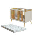 Ver imagem 1 de Kit Berço Sky Off White/amêndoa + Colchão Orthoflex Infantil