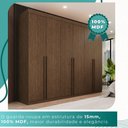 Ver imagem 5 de Guarda-Roupa Dubai 6 Portas 8 Gavetas MDF Mais Móveis