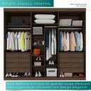 Ver imagem 4 de Guarda-Roupa Dubai 6 Portas 8 Gavetas MDF Mais Móveis