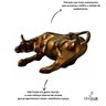 Estatua Touro De Wall Street Cor Bronze Enfeites/escritório - 2