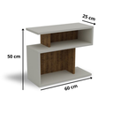 Ver imagem 2 de Lateral Sofá Nó - Caule Móveis 0563:solanum/nude - Mesa Lateral para Sofá - Mesinha Lateral de Sofá
