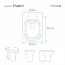 Ver imagem 3 de Tampa de Vaso Poliéster com Amortecedor Nuova Preto Fosco para Bacia Deca com Ferragem Dourada