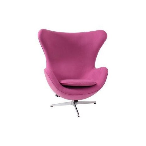 Poltrona Egg Sued Rosa