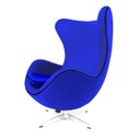 Ver imagem 2 de Poltrona Egg Sued Azul Bic
