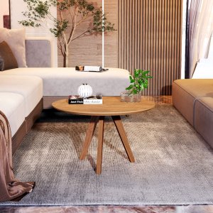 Mesa de Centro Dubai Redonda Compacta Retrô Varias Cores - Nature