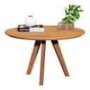 Ver imagem 2 de Mesa de Centro Dubai Redonda Compacta Retrô Varias Cores - Nature