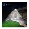 Refletor Slim Energia Solar Led 200W Iluminação Luminária Controle Remoto Modo Emergência - 4