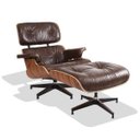 Ver imagem 1 de Poltrona Charles Eames com Puff C.e Marrom