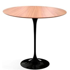 Mesa de Apoio Saarinen Altura 70cm Tampo 60cm MDF Freijó Freijó