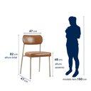 Ver imagem 6 de Conjunto 4 Cadeiras lavínia Couríssimo Amarula/aço Champanhe - Salaone