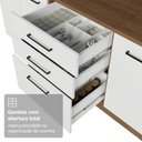 Ver imagem 6 de Balcão de Cozinha 60 cm 3 Gavetas (sem Tampo) Rustic/Branco Agata Madesa