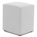 Ver imagem 1 de Puff Decorativo Sala de Estar Quadrado 36x47cm Sintético Branco - Desk Design