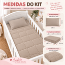 Ver imagem 5 de Kit de Berço 03 Pçs Malha 100% Algodão Avelã