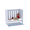 Mini Berço Moises 4 em 1 Vira Mesa Recreativa em Mdf - 5
