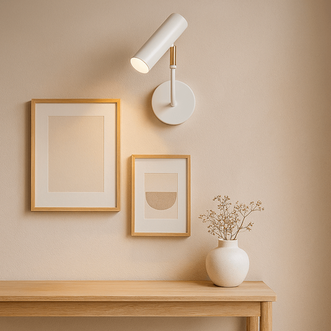 Luminária de Parede Arandela Articulada Sofhie em L Branco