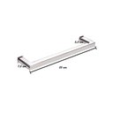 Ver imagem 2 de Porta Toalha Toalheiro de Rosto Banheiro 35cm em Aço Inox Polido Brilhante Linha Larissa Stainless