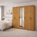 Ver imagem 1 de Guarda Roupa 8 Portas Espelho Gran Prime-grand Line