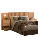 Ver imagem 1 de Cabeceira Casal Olinda Extensível Ripada Freijó - Móveis Albatroz
