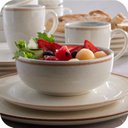 Ver imagem 4 de Prato Fundo Sopa Cerâmica Caoba 622ml Bege