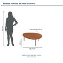 Ver imagem 3 de Mesa de Centro New Bend Incolar Cedro com Pé Preto