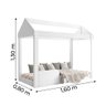 Cama Montessoriana Infantil Crystal Baby Quarto Mini Cama J&a Móveis - 3