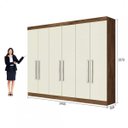 Ver imagem 2 de Guarda-Roupa 6 Portas e 4 Gavetas Alba Made Marcs