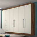 Ver imagem 1 de Guarda-Roupa 6 Portas e 4 Gavetas Alba Made Marcs