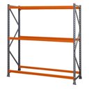 Ver imagem 1 de Mini Porta Pallet Inicial 1,8x0,8x2m Estante de Armazenagem com 3 Níveis 500kg