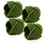 Porta Guardanapo Kit 4 peças Cordas - Niazitex Verde - 1