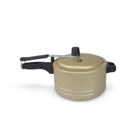 Panela de Pressão Antiaderente 3,0 Litros Alumínio - Dourado - 1