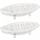 Ver imagem 1 de 2 Centros de Mesa Cristal Deli Lyor 26x14x5,5cm Fruteira Decorativo Sala Jantar