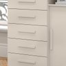 Cômoda Max 2020 Lukaliam 5 Gavetas com Cabideiro - Freijó/off White - 4