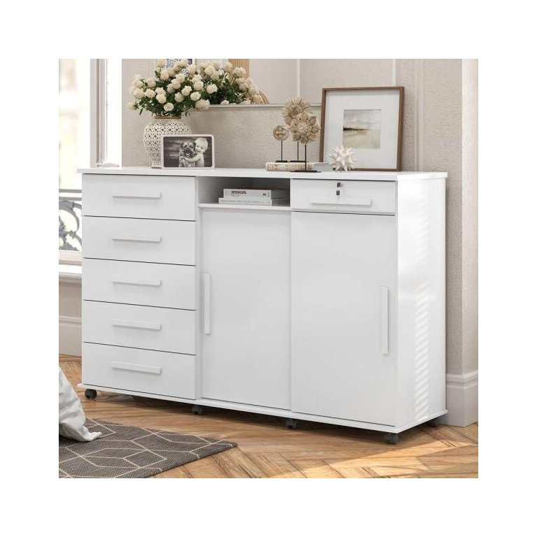 Cômoda Max 2024 06 Gavetas 02 Portas Lukaliam Móveis