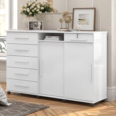 Cômoda Max 2024 06 Gavetas 02 Portas Lukaliam Móveis