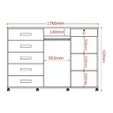 Ver imagem 6 de Cômoda Max 2024 06 Gavetas 02 Portas Lukaliam Móveis